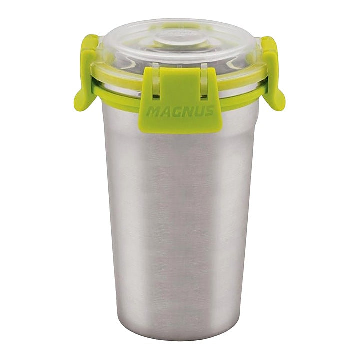 Magnus Klip Lock Stainless Steel Tumbler Glass Matte - Green : 350 ml