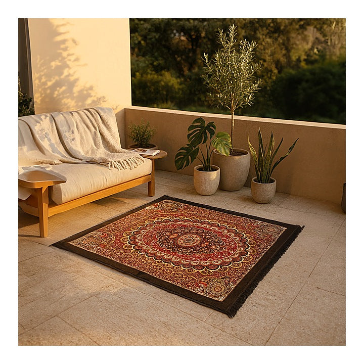 Elegant Calais Carpet -Brown : 60x40x25 cm
