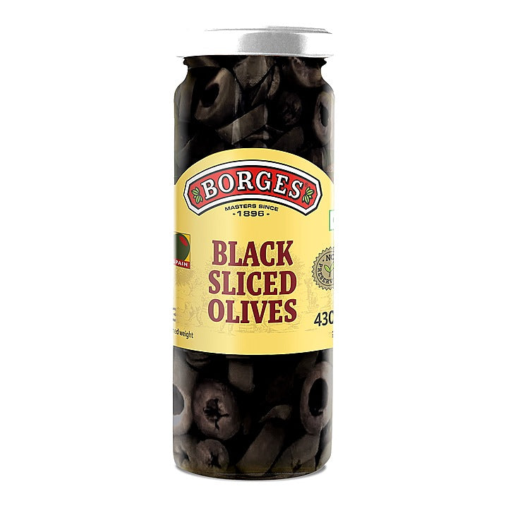 Borges Black Sliced Olives : 430 g