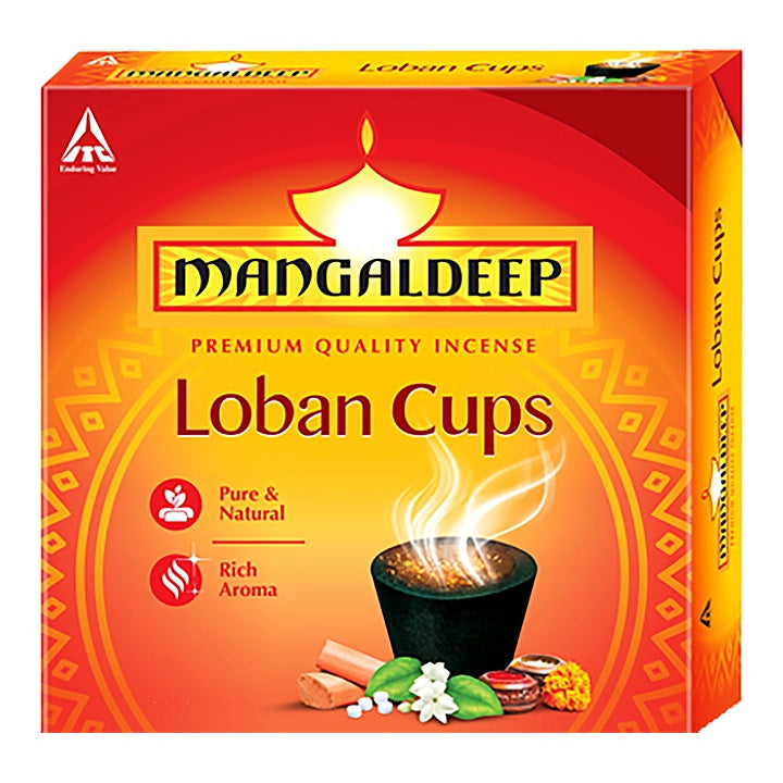 Mangaldeep Loban Cups (Incense) : 12 Unit