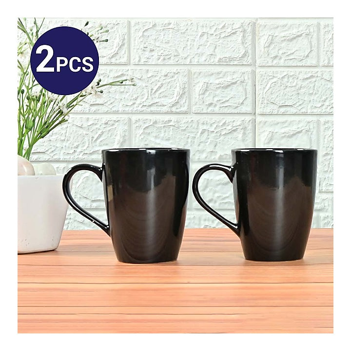Femora Ceramic Coffee Mug (Black) - 360 ml : 2 N