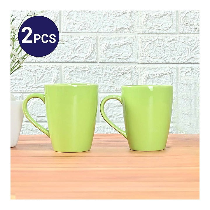 Femora Ceramic Coffee Mug (Green) - 360 ml : 2 N