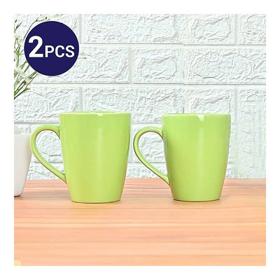 Femora Ceramic Coffee Mug (Green) - 360 ml : 2 N