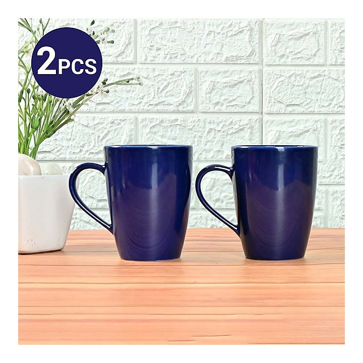 Femora Ceramic Coffee Mug (Blue) - 360 ml : 2 N