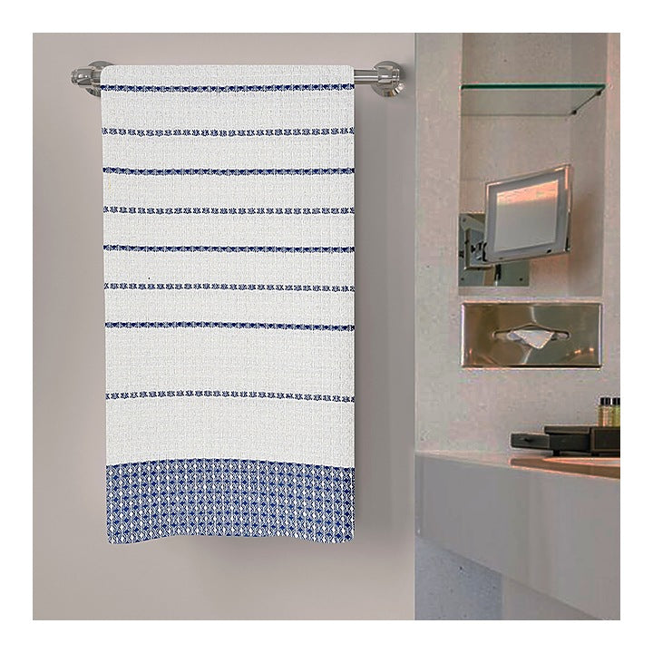 Anju Fabric Bath Towel 195 GSM (Blue) - 75x150 cm : 1 Unit