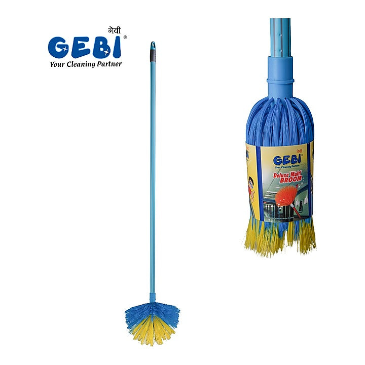Gebi 655 Deluxe Multi Broom Telescopic Handle (Blue) : 1 Unit