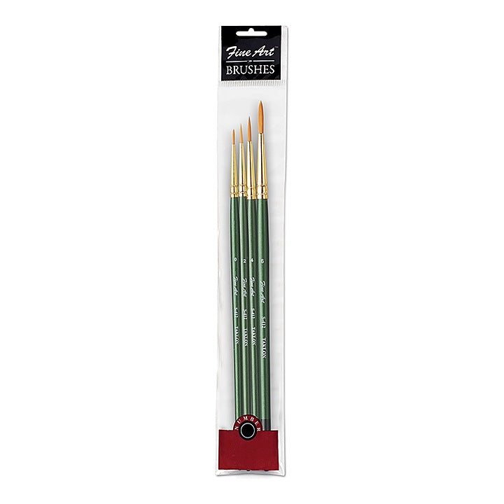 Pidilite Fine Art Paint Brushes (Sizes - 0+2+4+6) - Set Of 4 : 1 Unit