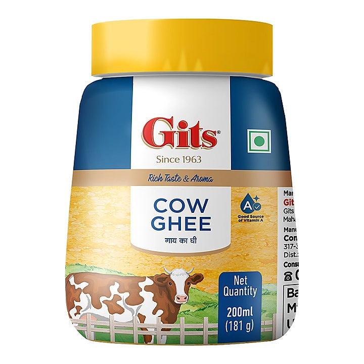 Gits Cow Ghee Jar : 181 g