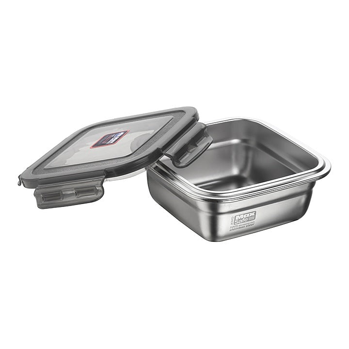 Joyo MaxSafe Square Stainless Steel Container (3503) Silver - 600 ml : 1 Unit