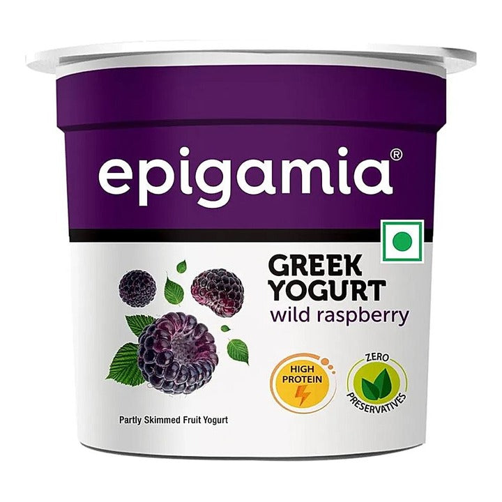 Epigamia Low Fat Greek Yogurt Wild Raspberry : 85 g
