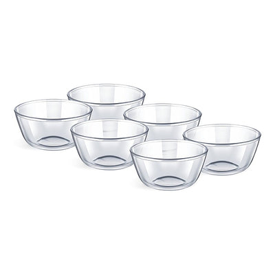 SignoraWare Delicious Borosilicate Glass Bowl (220 ml) : 6 N