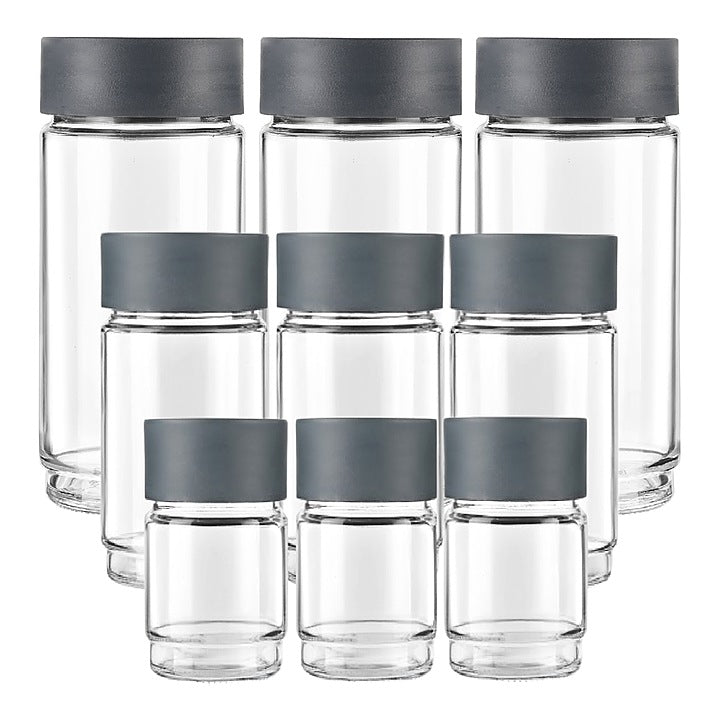 Cello Modustack Stackable Container Set (Grey) - 9 Pieces : 1 Unit