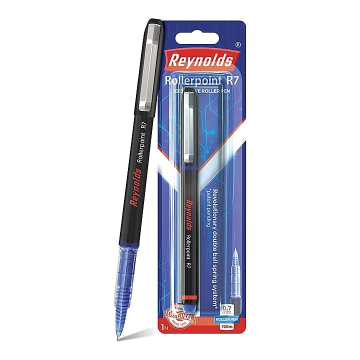 Reynolds Rollerpoint R7 Blister Blue Ball Pen : 1 Unit