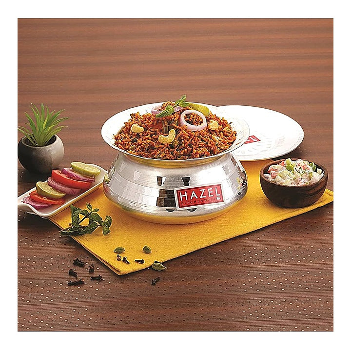 HAZEL Aluminium Handi With Lid - 1900 ml : 1 Unit