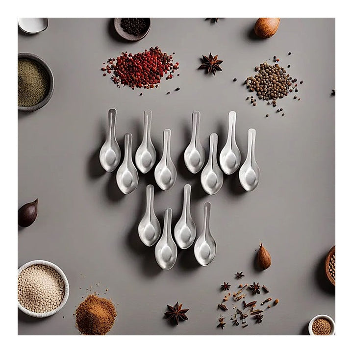HAZEL Stainless Steel Mini Masala Spoon For Spices Box : 12 N