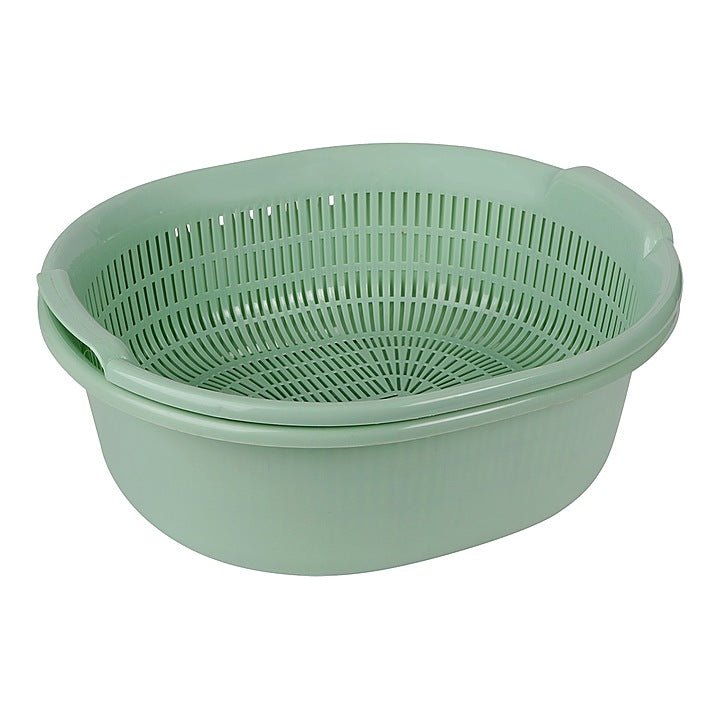 Happy Family West Side Colander With Tub - Green : 1 Unit