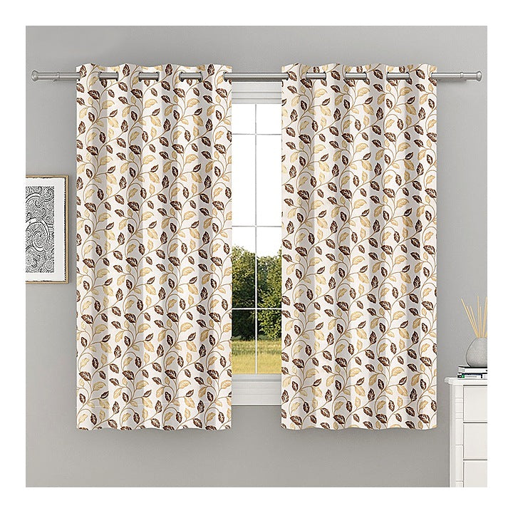 Shanplus Capricon Windows Curtain (Coffee) 112 x 150 cm : 1 Piece