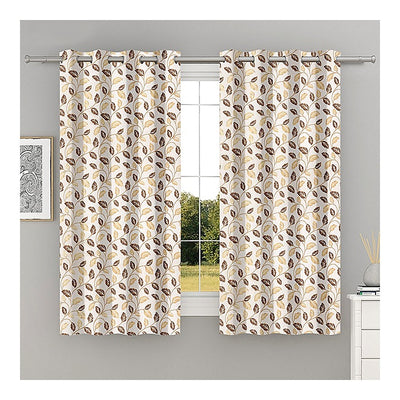 Shanplus Capricon Windows Curtain (Coffee) 112 x 150 cm : 1 Piece