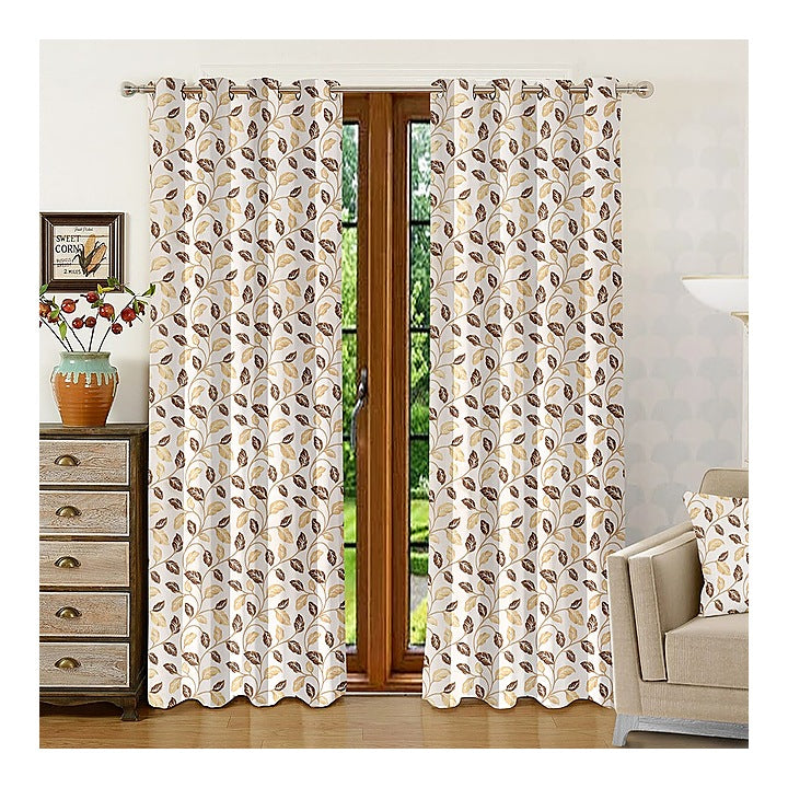 Shanplus Capricon Door Curtain (Coffee) 112 x 210 cm : 1 Piece