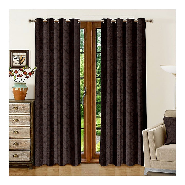 JBF HOMES Polo 7 Feet Door Curtain (Coffee) 213 x 117 cm : 1 Piece