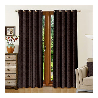 JBF HOMES Polo 7 Feet Door Curtain (Coffee) 213 x 117 cm : 1 Piece