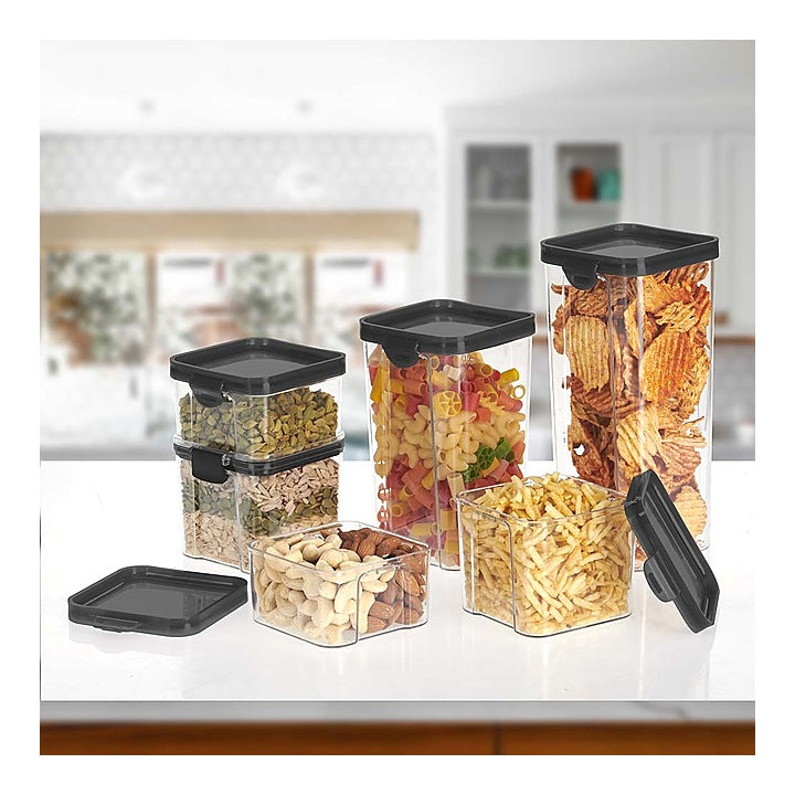 Steelo So Fresh Stack Plastic Container D2 - 6 Pieces : 1 U