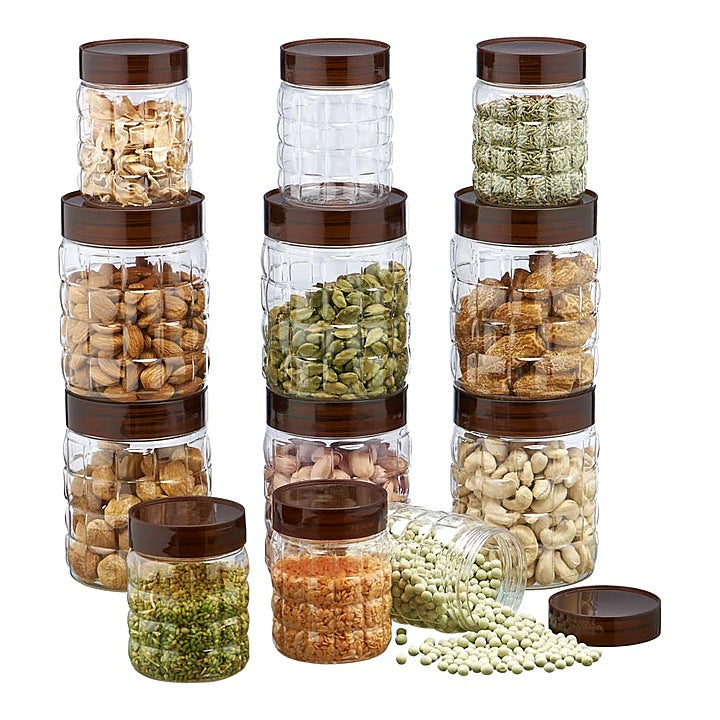 Steelo Solitaire Plastic Container Set - 12 Pieces : 1 Unit