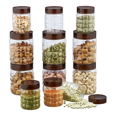 Steelo Solitaire Plastic Container Set - 12 Pieces : 1 Unit