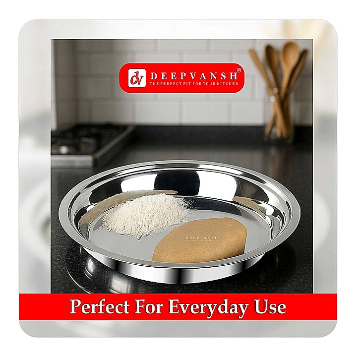 Deepvansh Stainless Steel Parath - 32 Cm : 1 U