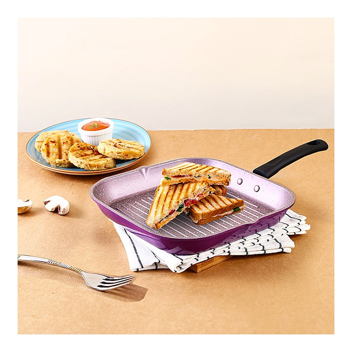 Wonderchef Venice Grill Pan - Purple (1.6 L) : 24 cm