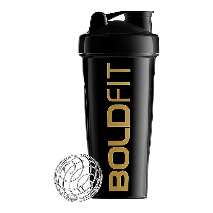 Boldfit Gym Bold Shaker Bottle (700 ml) - Black : 1 Unit