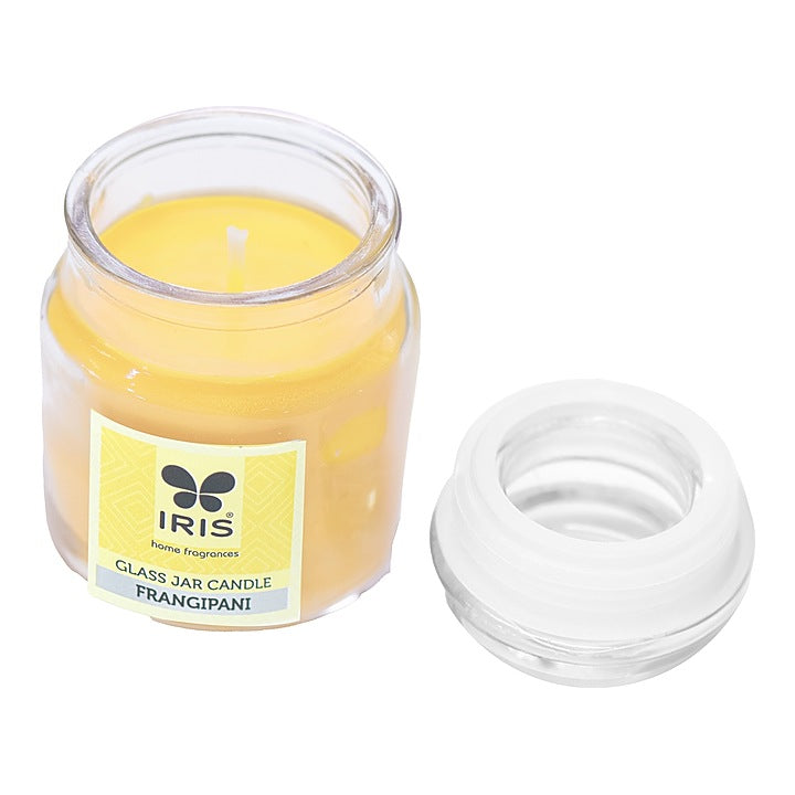 Iris Yankee Glass Jar Candle Frangipani : 1 Unit
