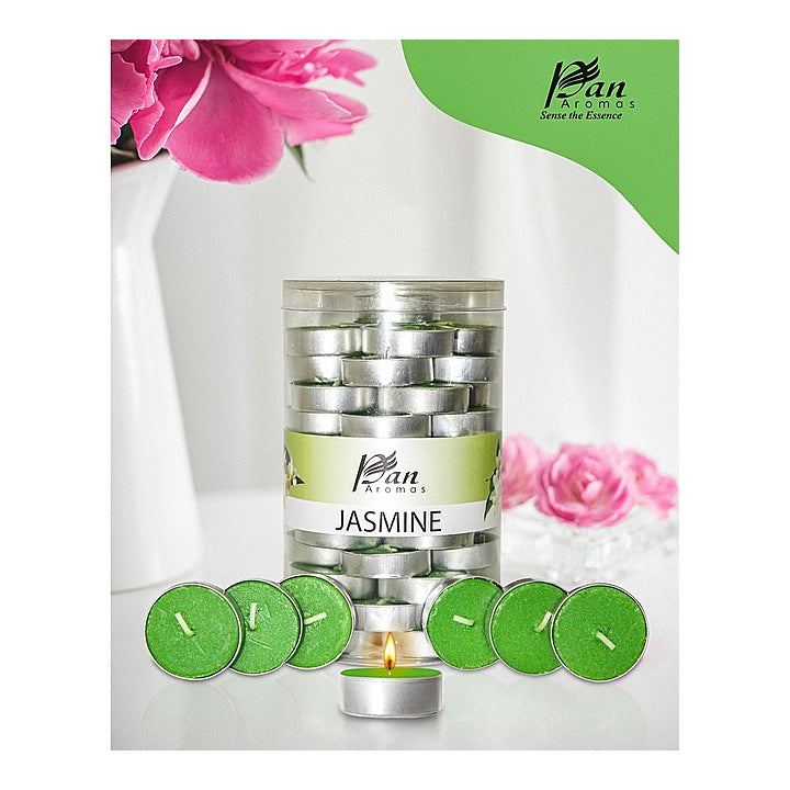 Pan Aromas Scented Tealight Candle Jasmine : 45 Pieces