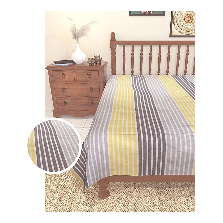 Athom Living Cotton Chaddar Single Summer Stripes (CHA) - 145x224 cm : 1 Unit