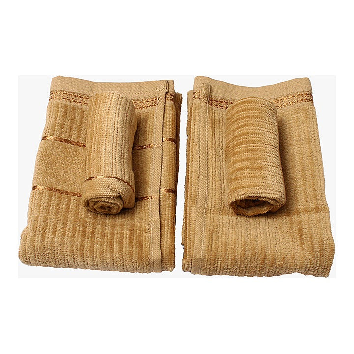 EW Merry Towel Combo 400 GSM - Beige : 2 Hand Towels + 2 Face Towels