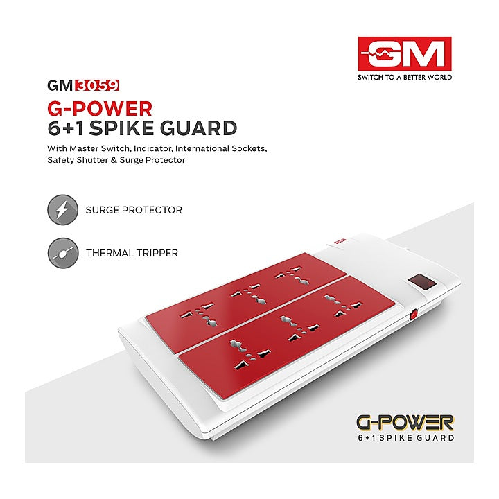GM G-Power 6+1 Spike Guard - White : 1 Unit