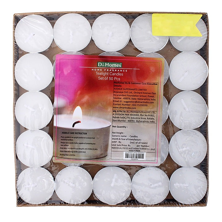 Tealight Candles (PA) - 50 Pieces : 1 Unit