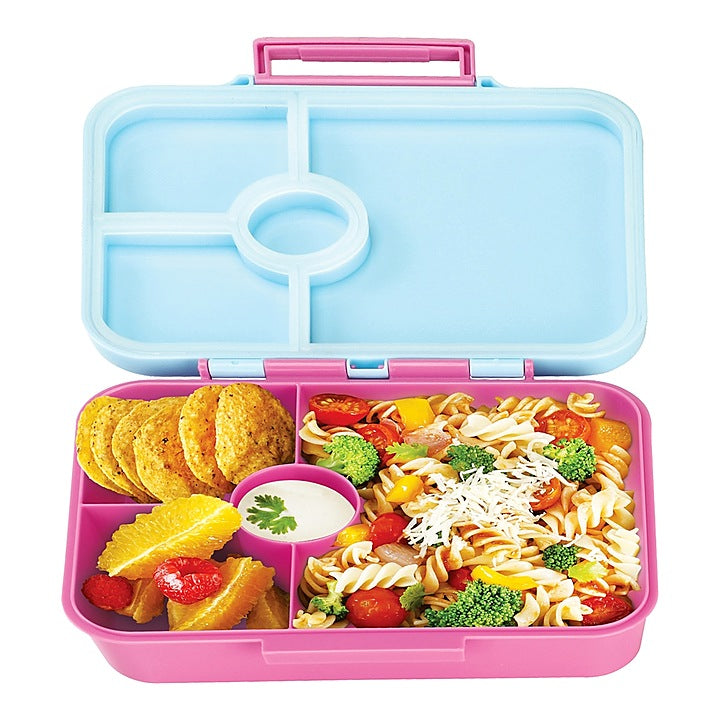 Nayasa Bento 4 - Compartment Lunch Box - Pink : 1 Unit