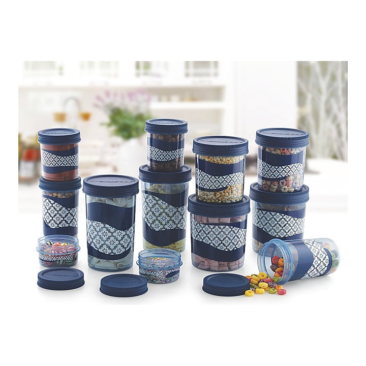 Mastercook Ibizza Multipurpose Storage Container - Blue (12 Pieces) : 1 Unit