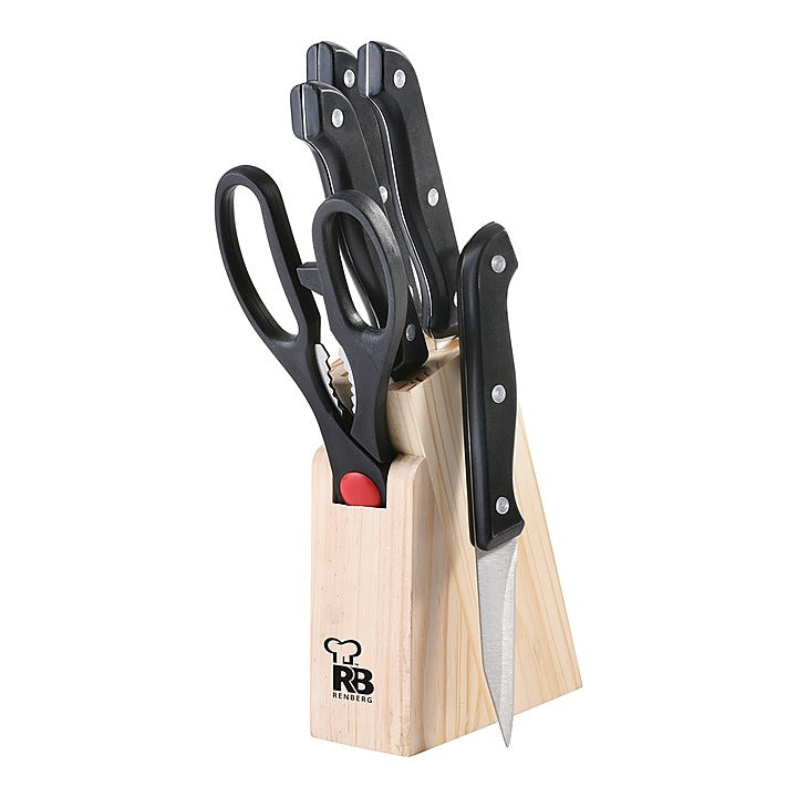 Bergner Renberg Knife Set (Black) - 6 Pieces : 1 Unit