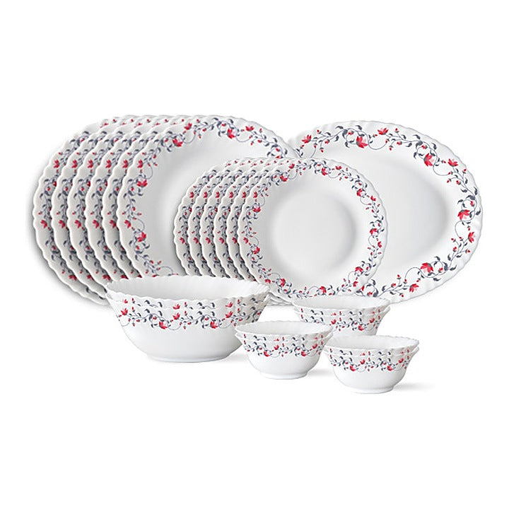 Larah By Borosil Dinner Set Pentas (21 Pieces) : 1 Unit