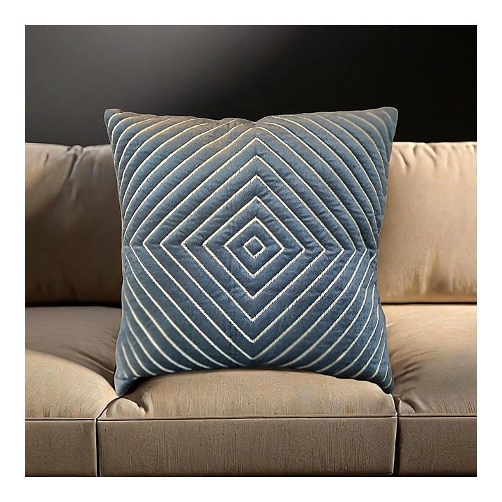 VAA Diamond Cushion Cover - Grey (40x40 cm) : 1 Unit