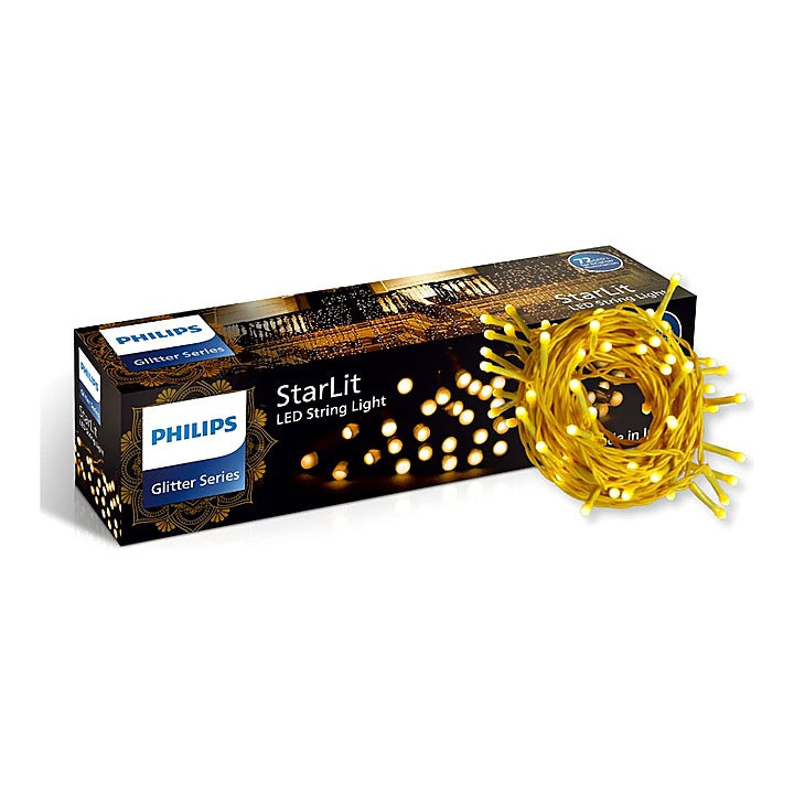 Philips 6W 72 LED StarLit String Light (Crystal White) - 12 Meter : 1 Unit