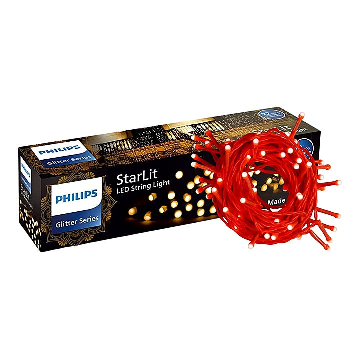 Philips 6W 72 LED StarLit String Light (Red) - 12 Meter : 1 Unit