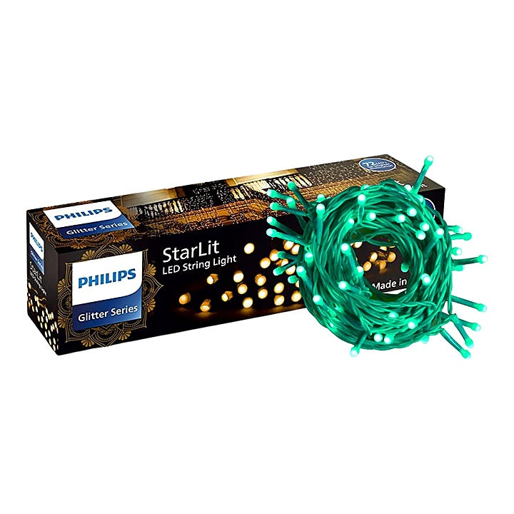Philips 6W 72 LED StarLit String Light (Green) - 12 Meter : 1 Unit