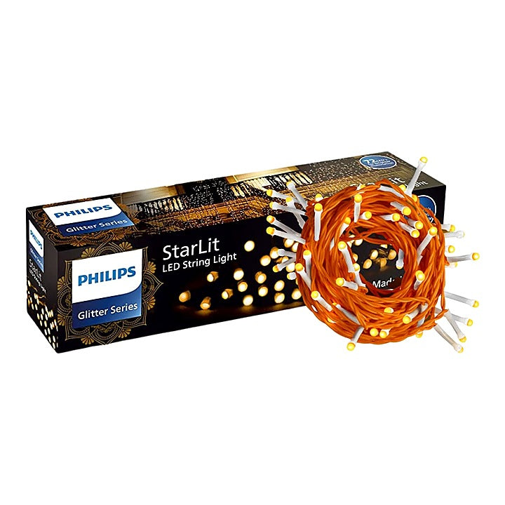 Philips 6W 72 LED StarLit String Light (Amber) - 12 Meter : 1 Unit