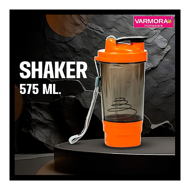 Varmora Shaker Bottle - Orange (575 ml) : 1 Unit
