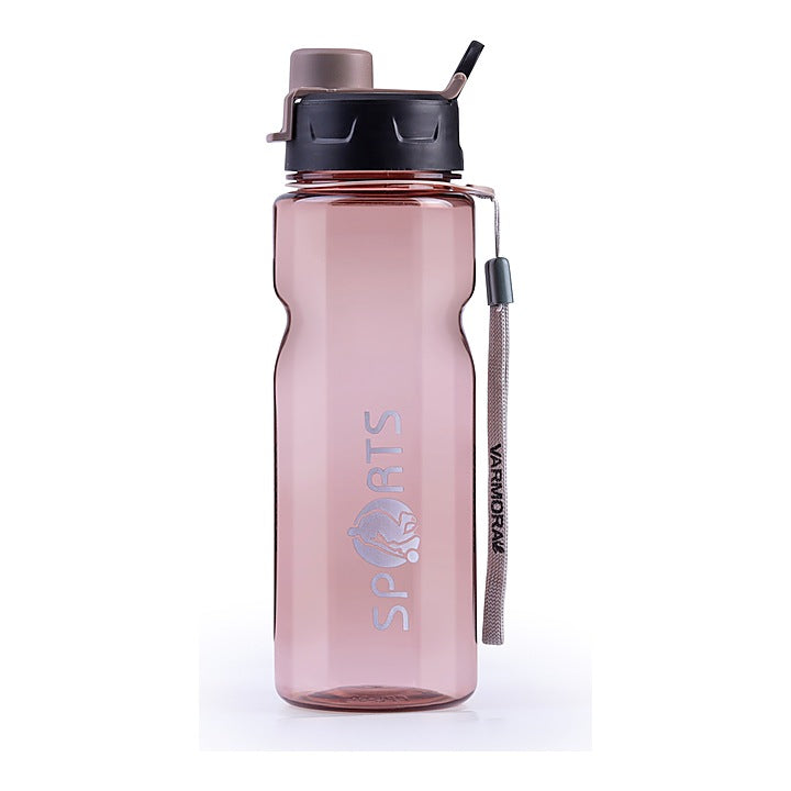Varmora Clear Sport Water Bottle - Brown (650 ml) : 1 Unit