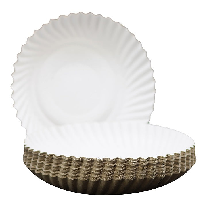 Richbond Disposables Paper Plate White -7 Inches : 50 Pieces