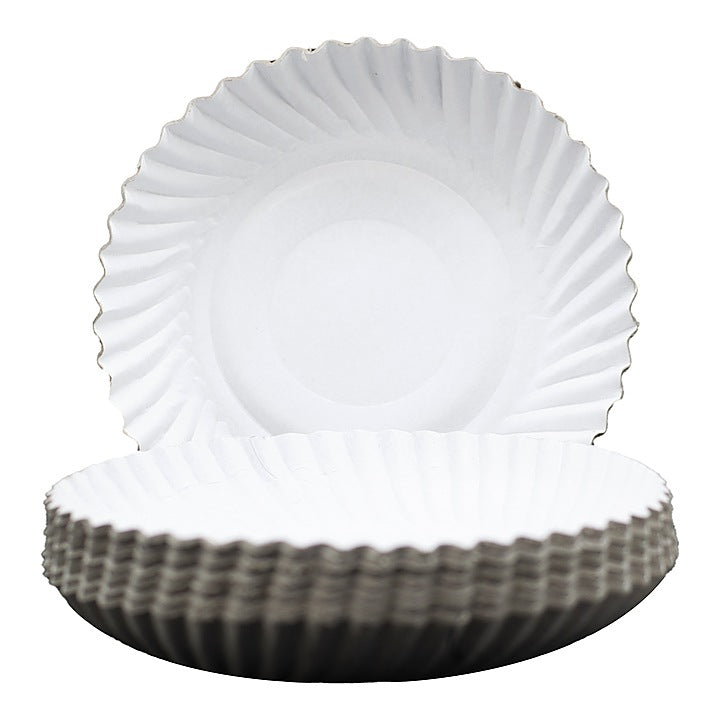 Richbond Disposables Paper Plate White - 9 Inches : 50 Pieces